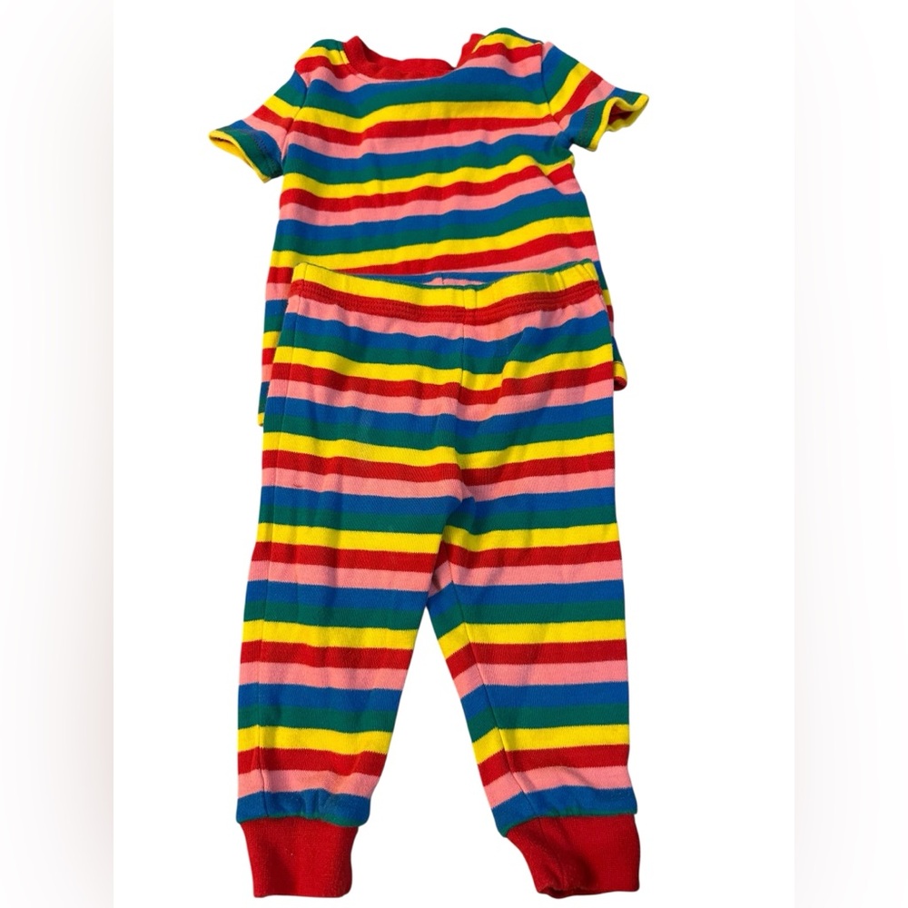 Tucker + Tate rainbow two piece pajama set
